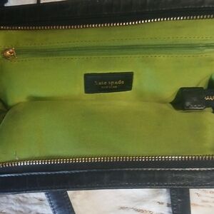 Kate Spade Black Shoulder Bag with Green Lining